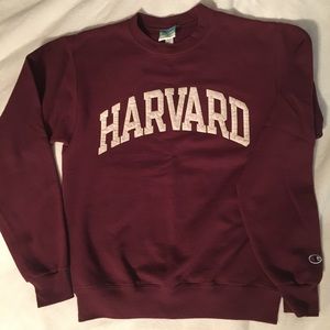 Long Sleeve Harvard Sweatshirt, Size Small